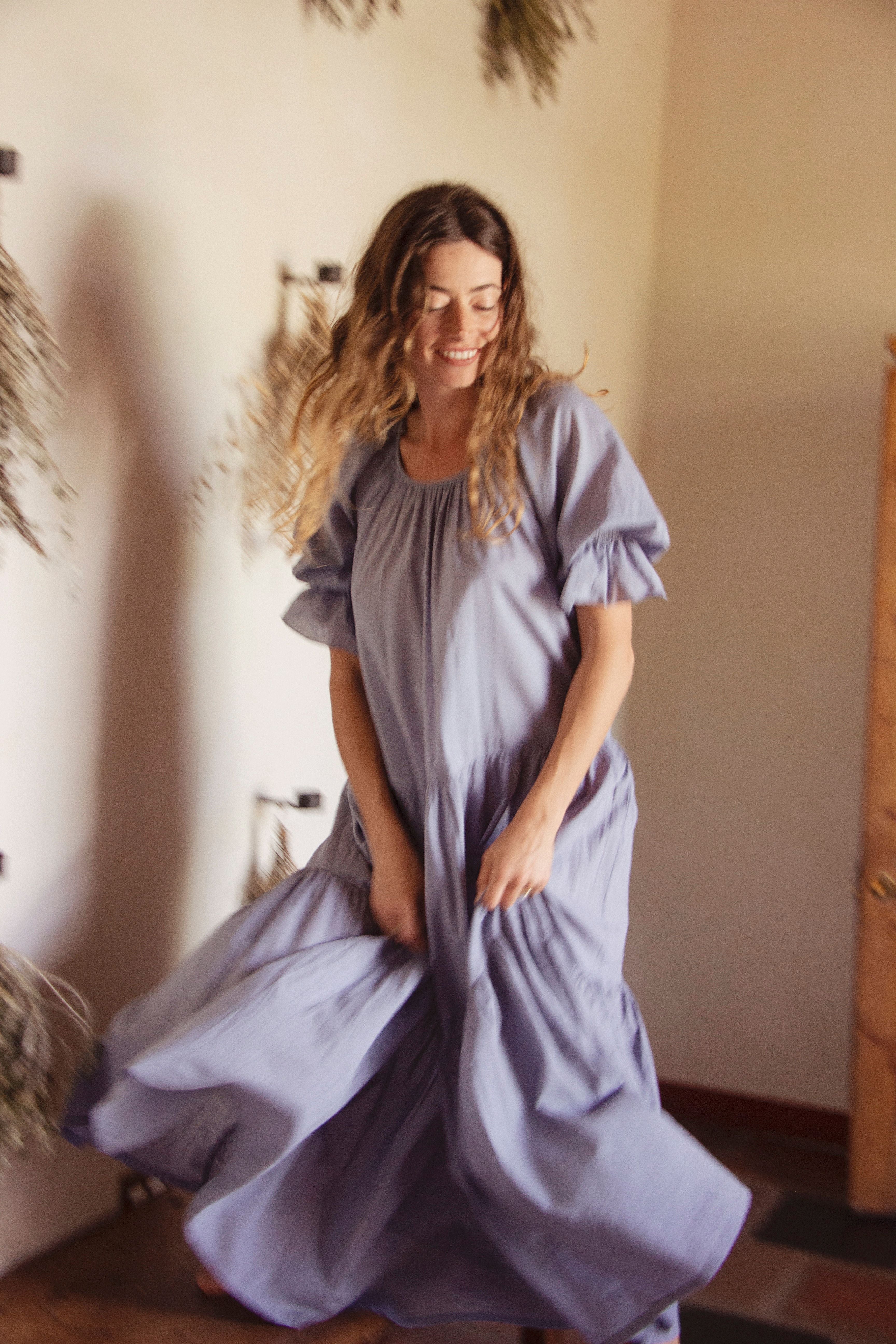 Sahana Gown ~ Blue Lagoon - Image 8