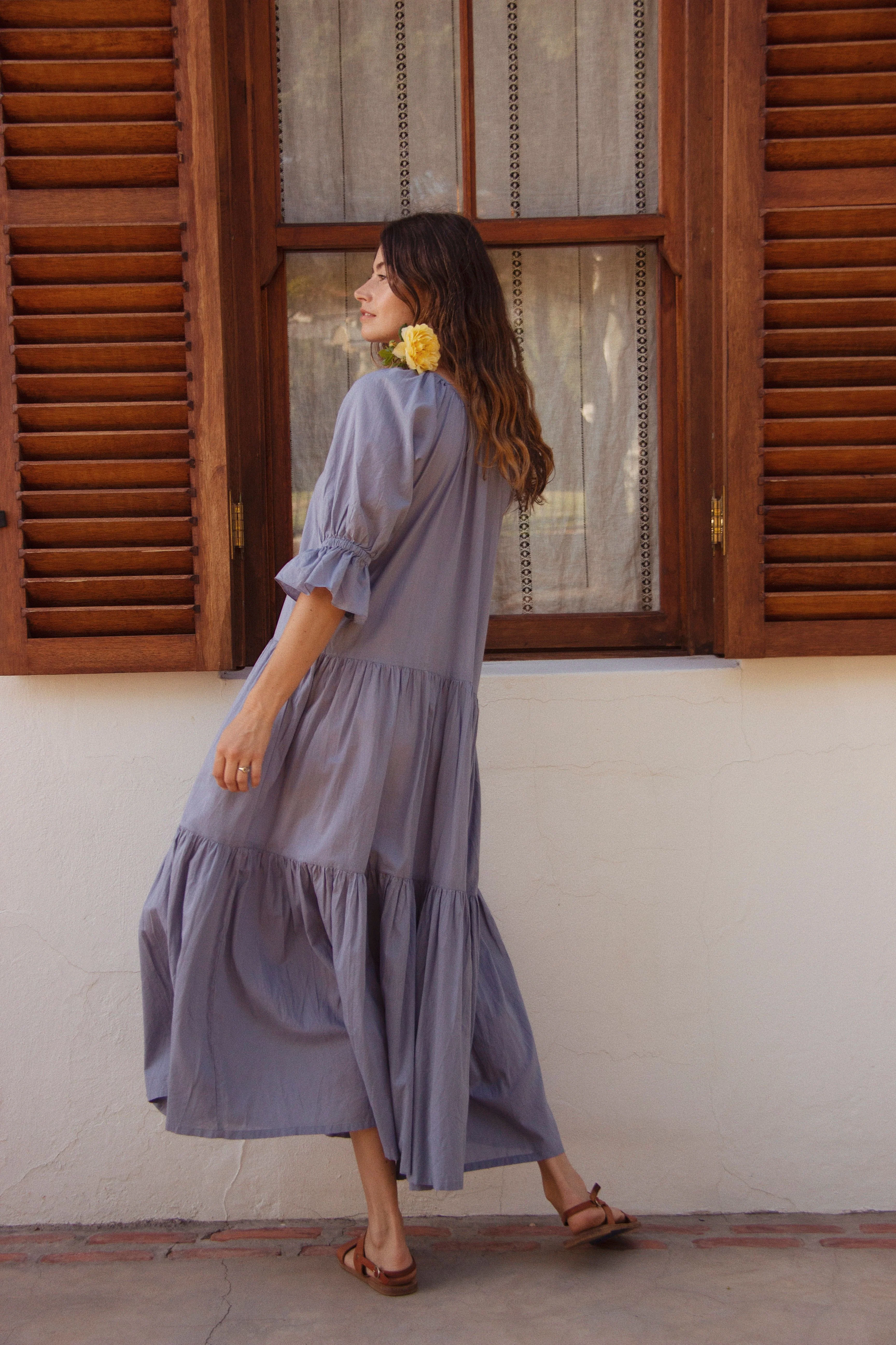 Sahana Gown ~ Blue Lagoon - Image 9