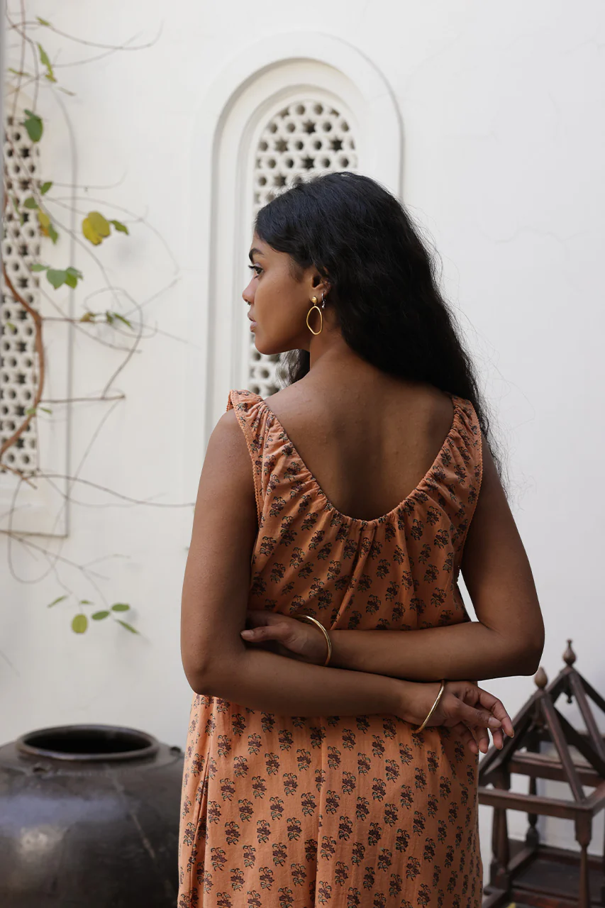 Sundress Midi ~ Peach - Image 10