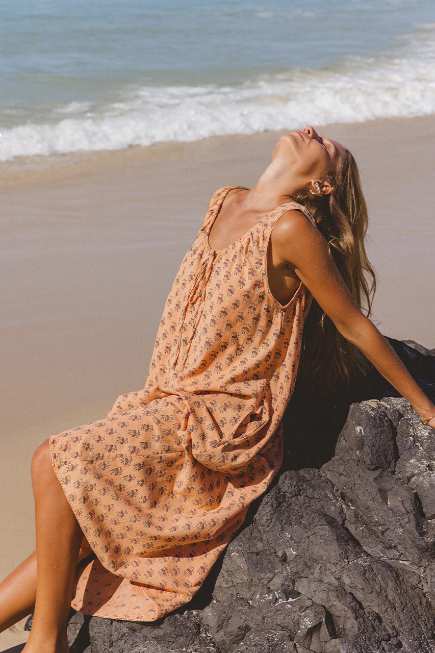 Sundress Midi ~ Peach - Image 4