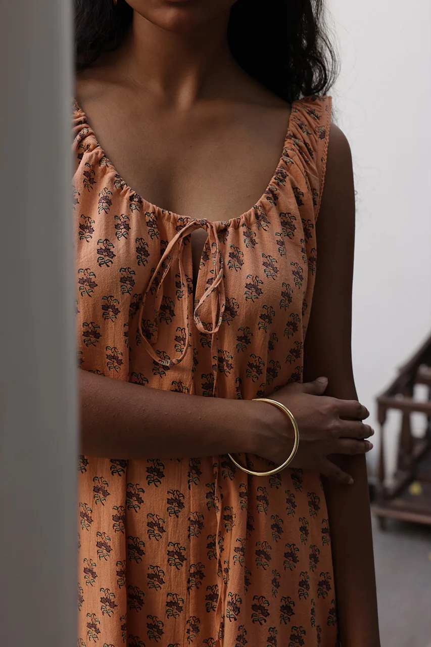 Sundress Midi ~ Peach - Image 9