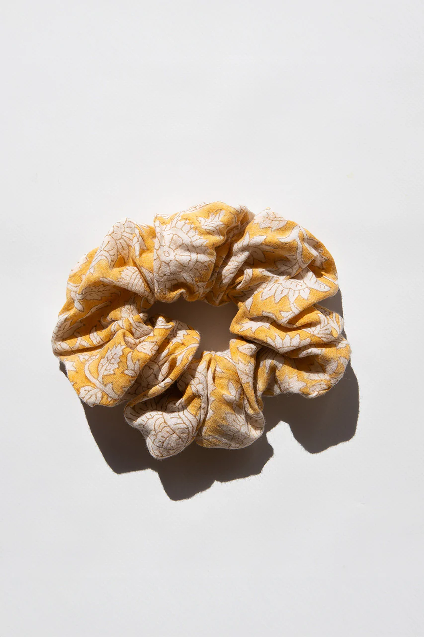 Upcycled Scrunchie ~ Turmeric