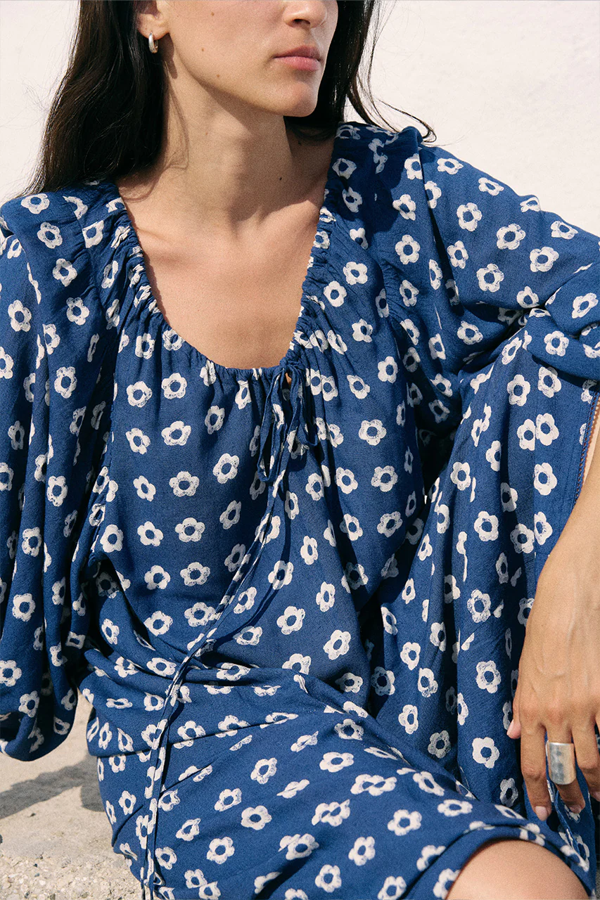 Zahra Midi Dress ~ Indigo - Image 2
