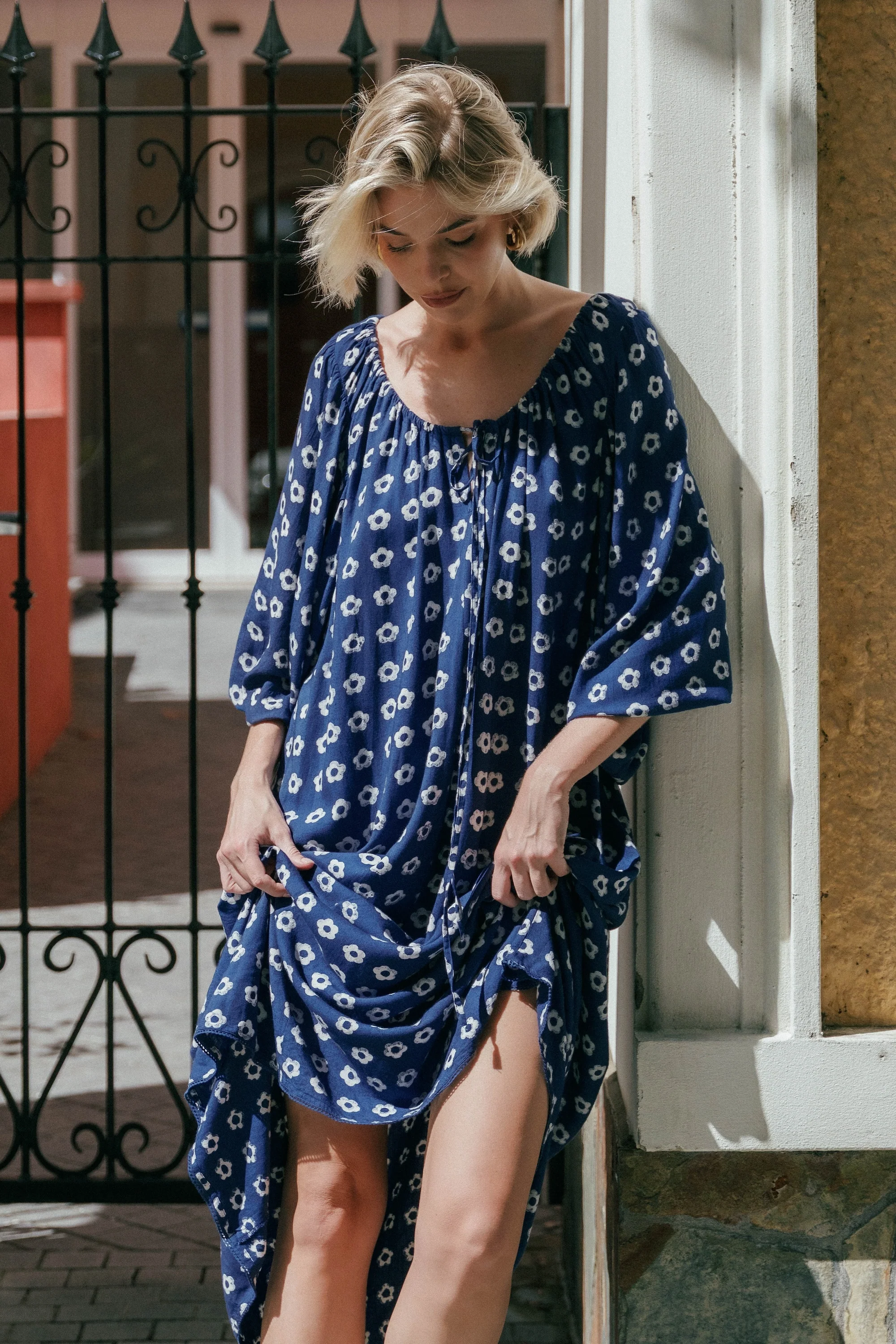 Zahra Midi Dress ~ Indigo - Image 8
